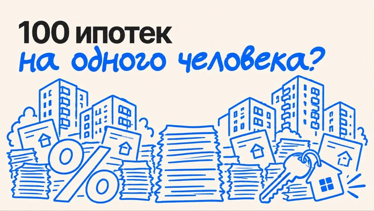 100 ипотек на одного человека: в России зарегистрирован абсолютный рекорд