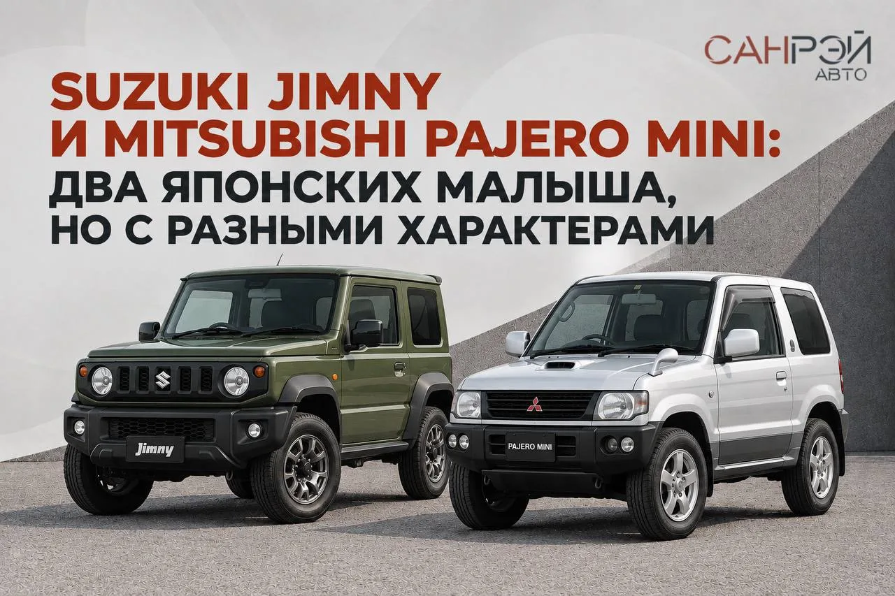 🔥 SUZUKI JIMNY И MITSUBISHI PAJERO MINI: ДВА ЯПОНСКИХ МАЛЫША, НО С РАЗНЫМ ХАРАКТЕРОМ