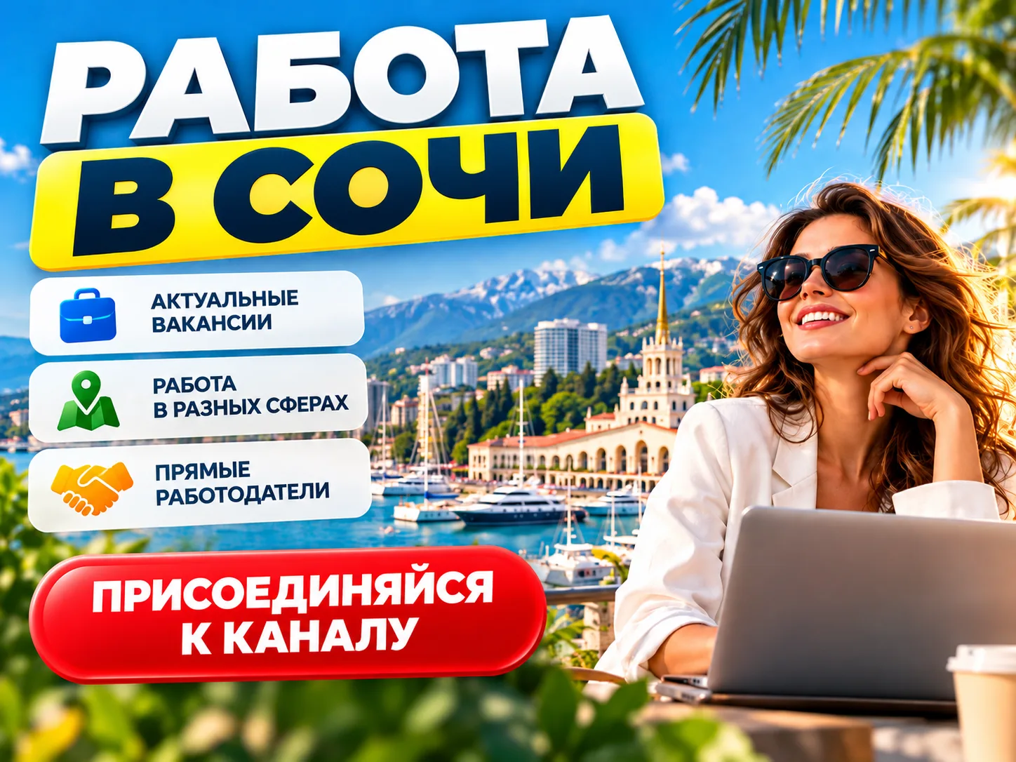 Ищете работу в Сочи? ☀️