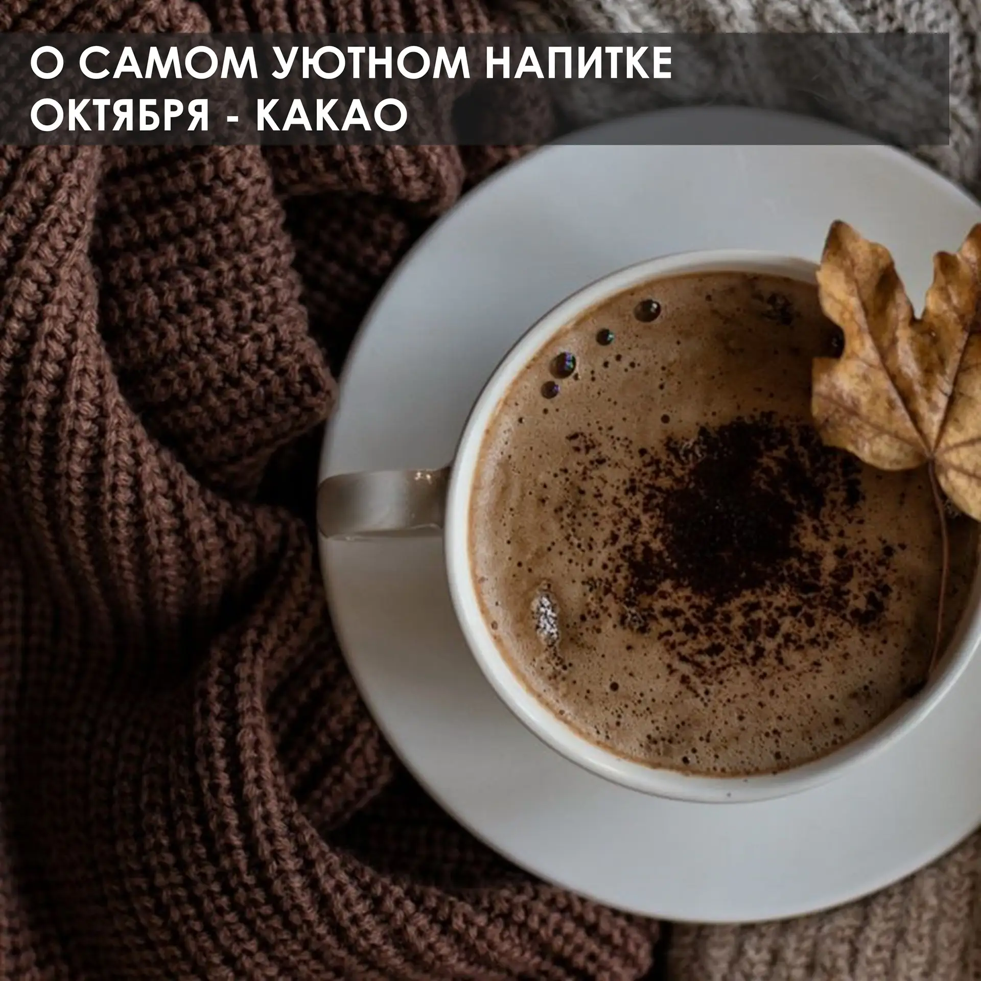 Привет, друзья! Осень пахнет какао - это факт.☕ А еще этот чудо-напиток не просто дарит...