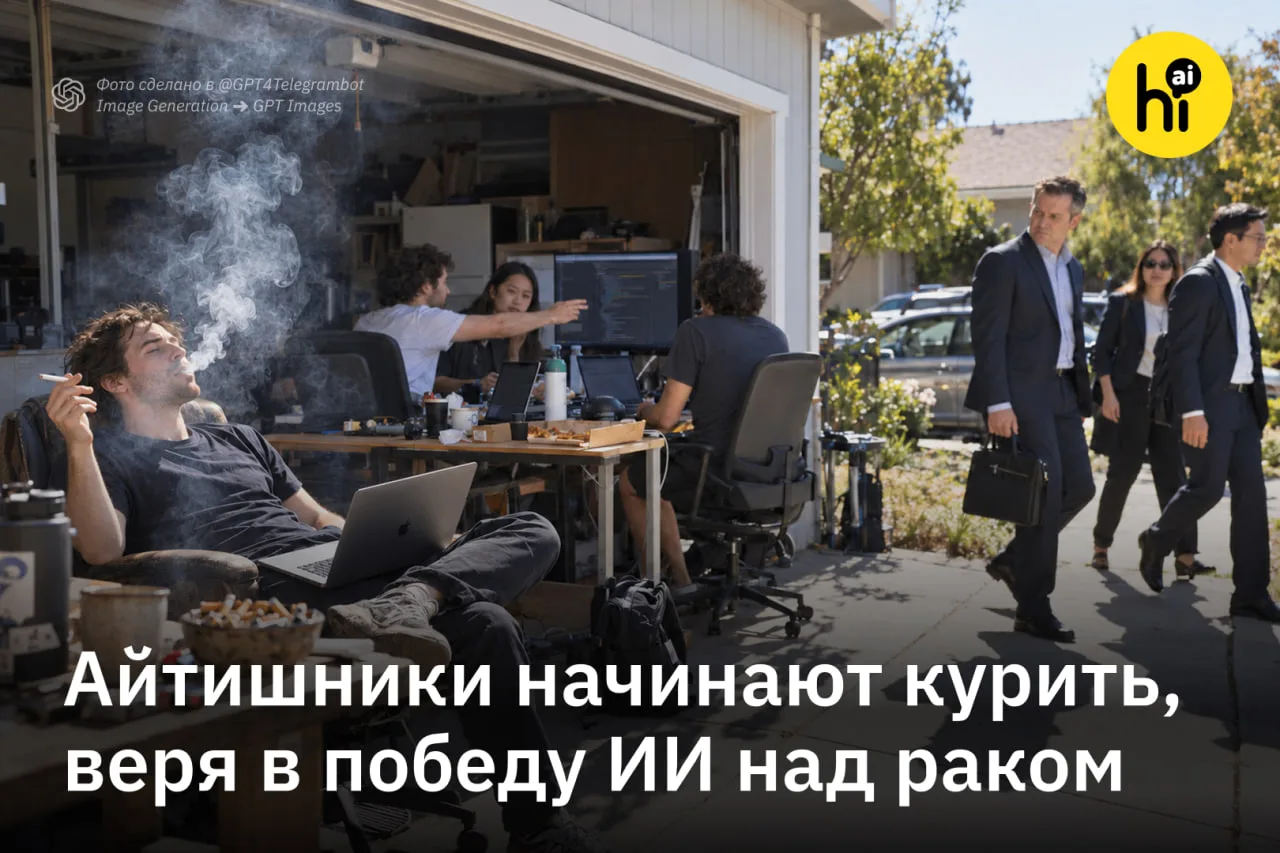 🔥 Сигтех. Некоторые исследователи ИИ начали курить, потому что верят, что ИИ вылечит рак