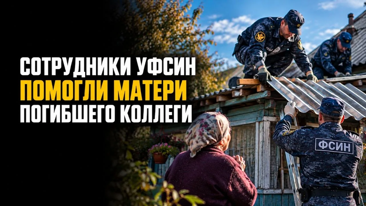 СОТРУДНИКИ УФСИН ПОМОГЛИ МАТЕРИ ПОГИБШЕГО КОЛЛЕГИ