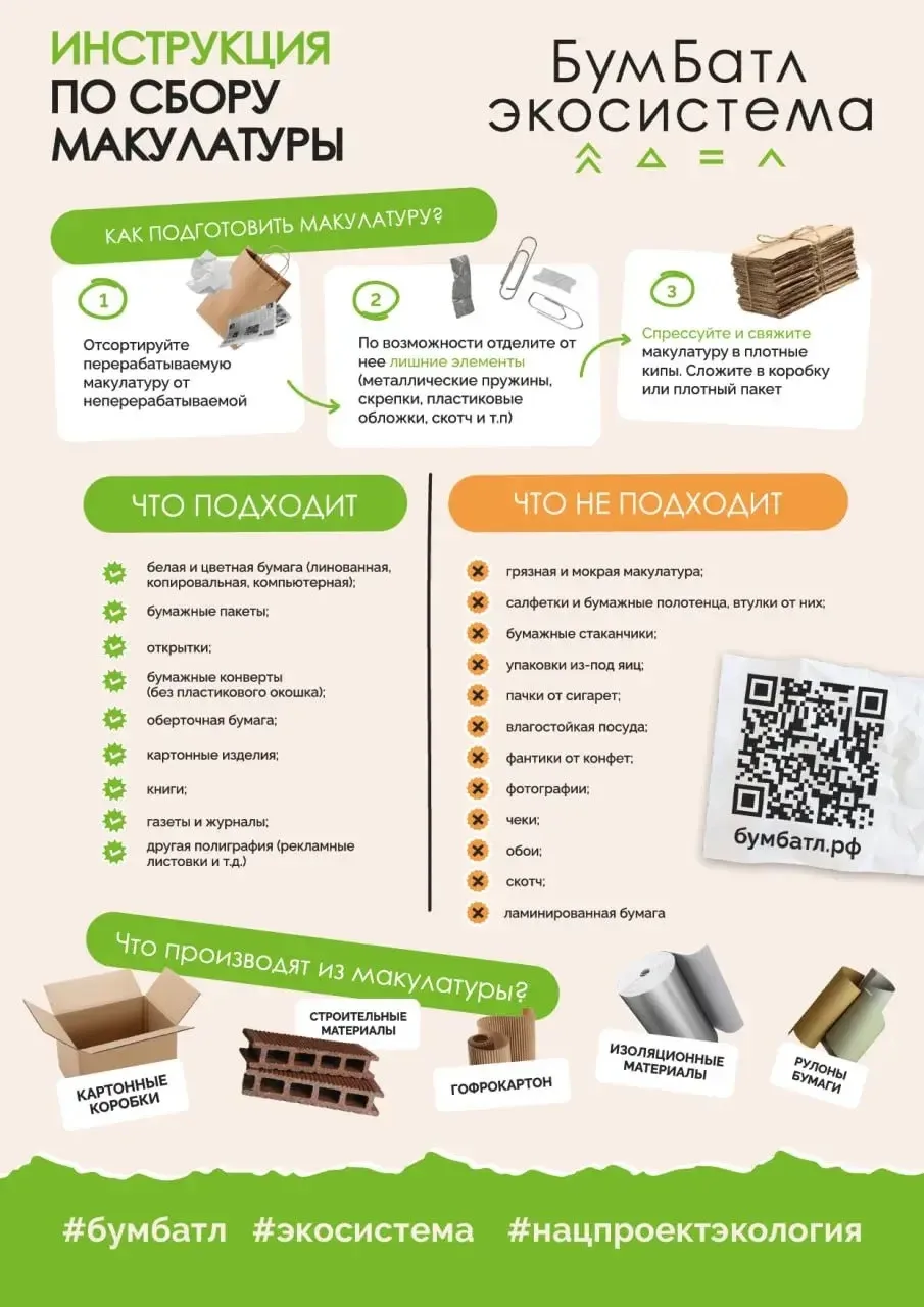 ♻️ Сбор макулатуры «БумБатл»