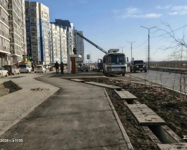 Строительство улицы Ефимова в Якутске почти закончили — ввести дорогу планируют 30 октя...