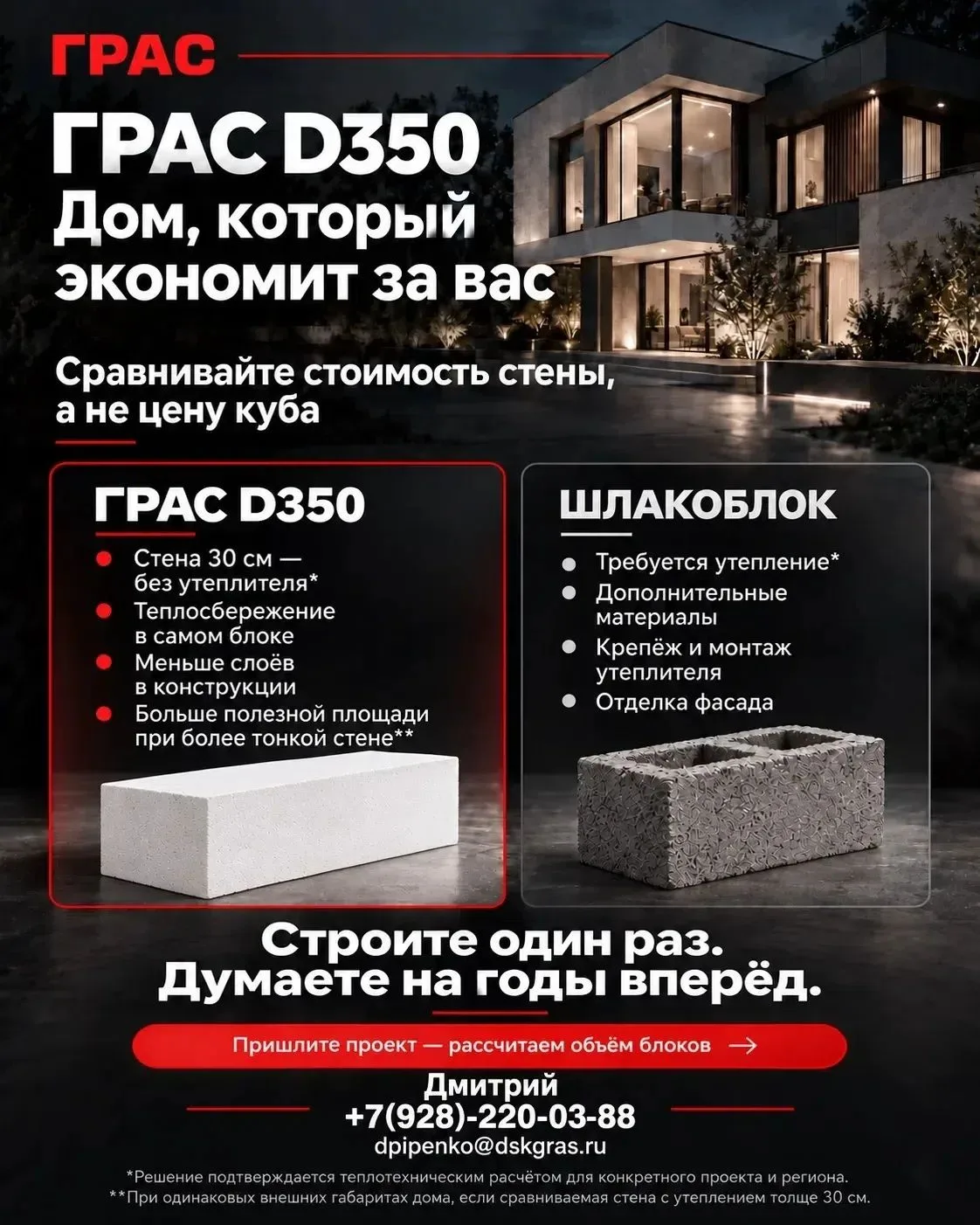 ГРАС D350. Дом, который экономит за вас