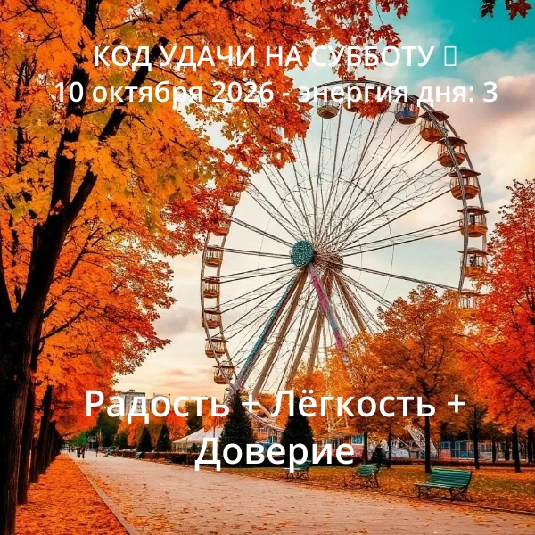 Сегодня три десятки: десятое число, десятый месяц, и в дате снова десятка (2026 → 2+0+2...