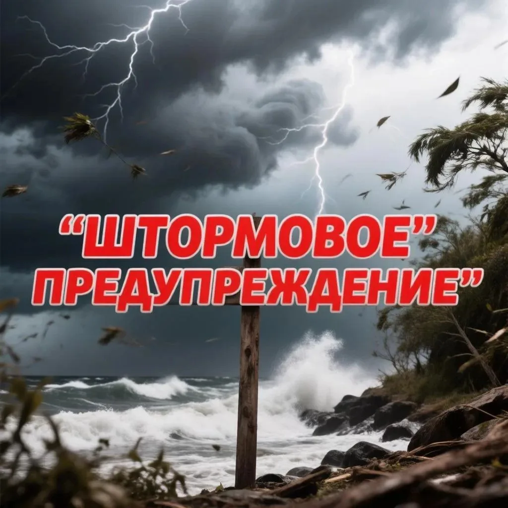 ⚡️ Штормовое предупреждение объявили на Кубани из-за ливней, града и сильного ветра