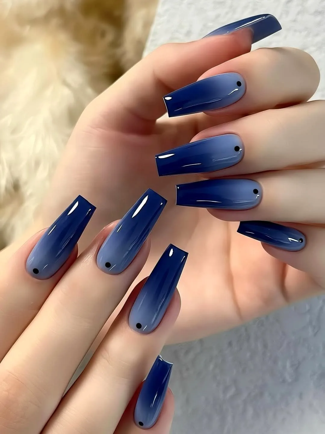 Подборка шикарных идей маникюра в синем💙 ✨✨✨