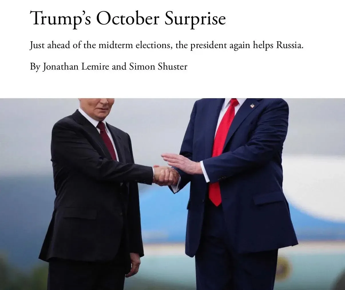 🟢Трамп считает Зеленского препятствием на пути к миру и получению Нобелевской премии м...