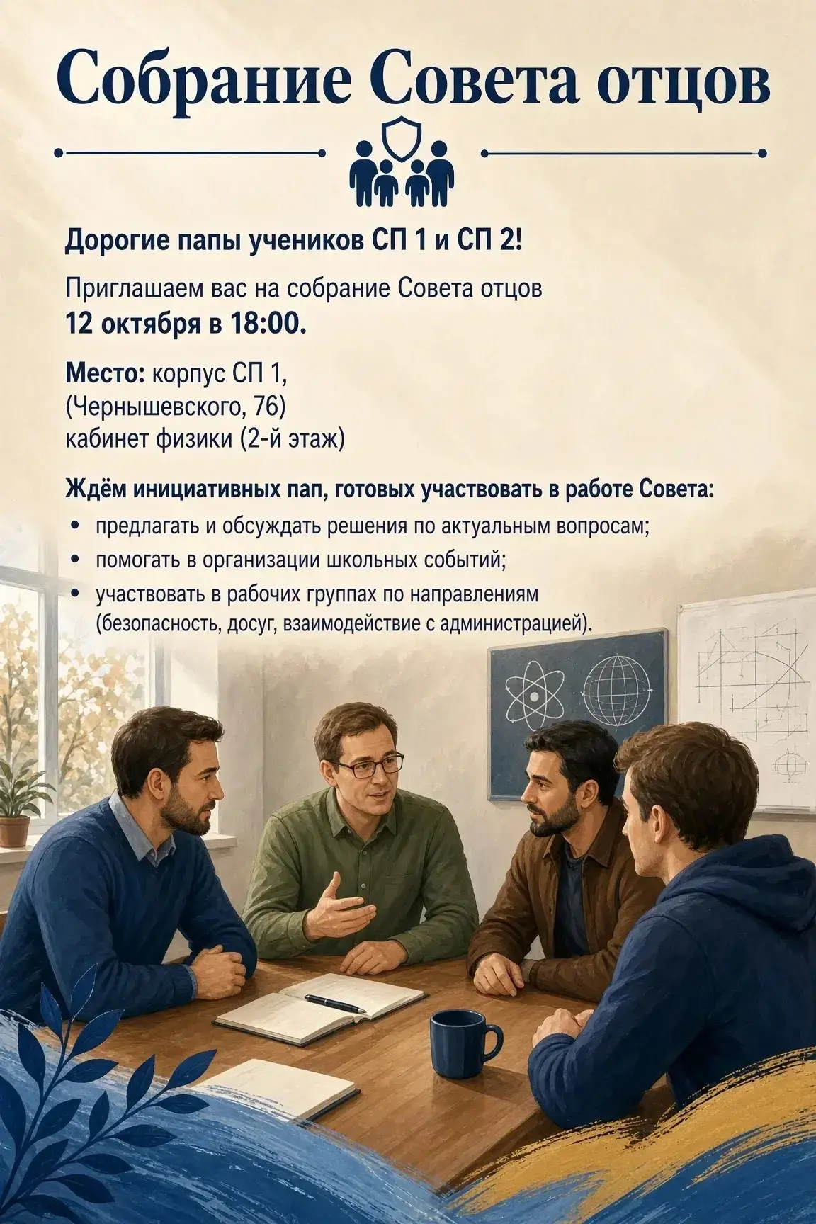 👨‍👦 ❗️Собрание Совета отцов❗️