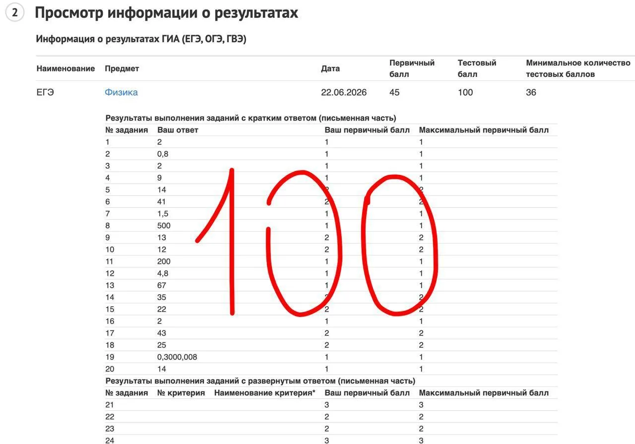 Во-вторых, моя стобалльная работа ЕГЭ 2026