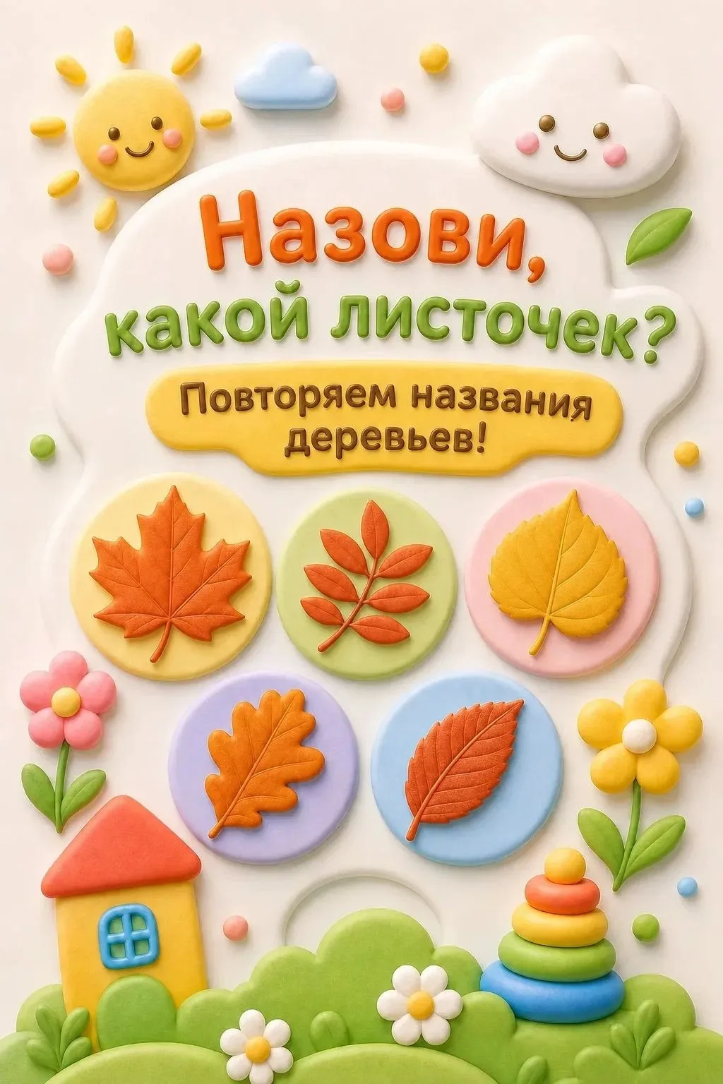 Предлагаем провести время с пользой- повторить с ребёнком названия деревьев: