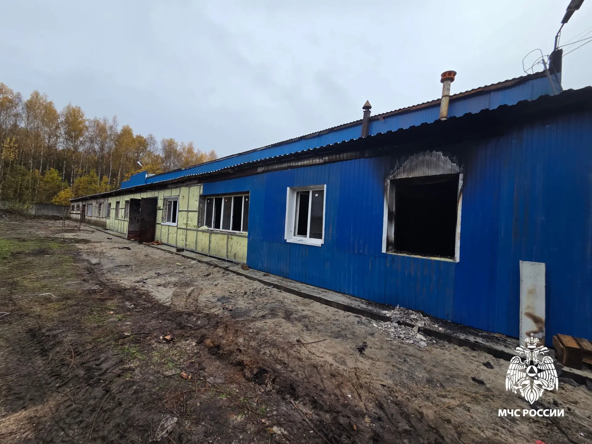Пожар на производстве в Ярославле