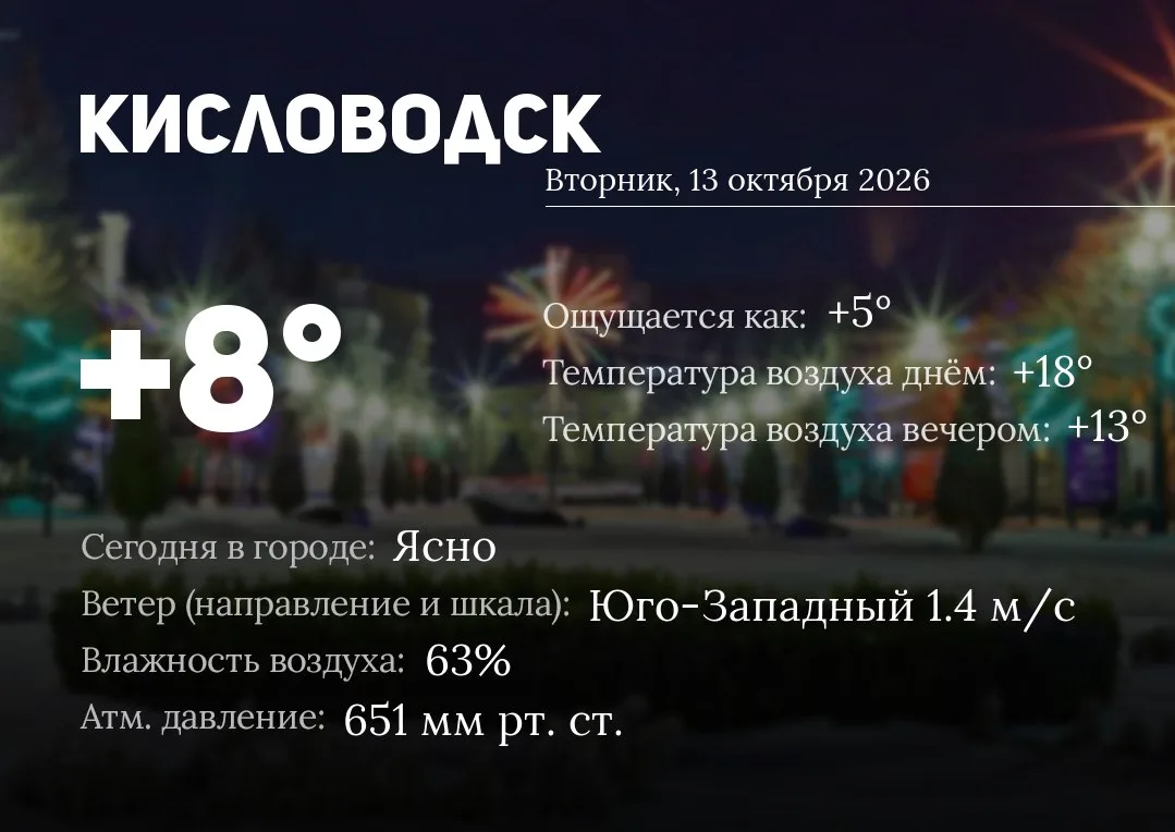 ☀️ Доброе утро, Кисловодск!