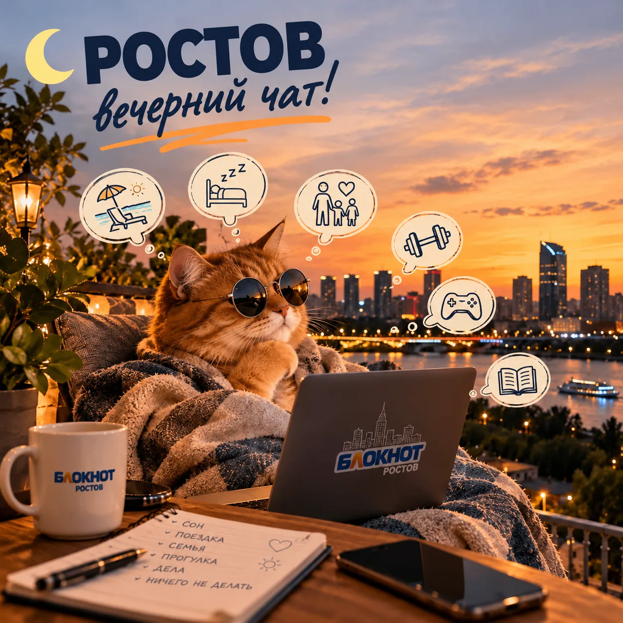 🌙 Ростов, вечерний чат!