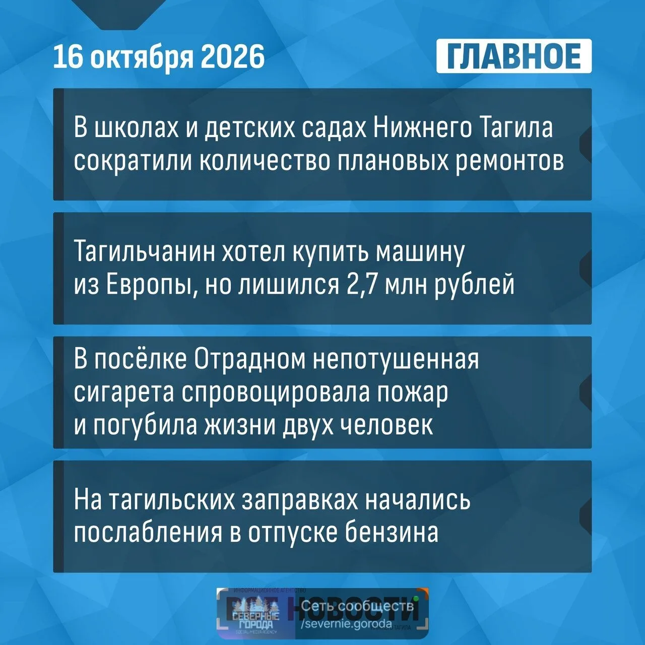 Что случилось за день - коротко: