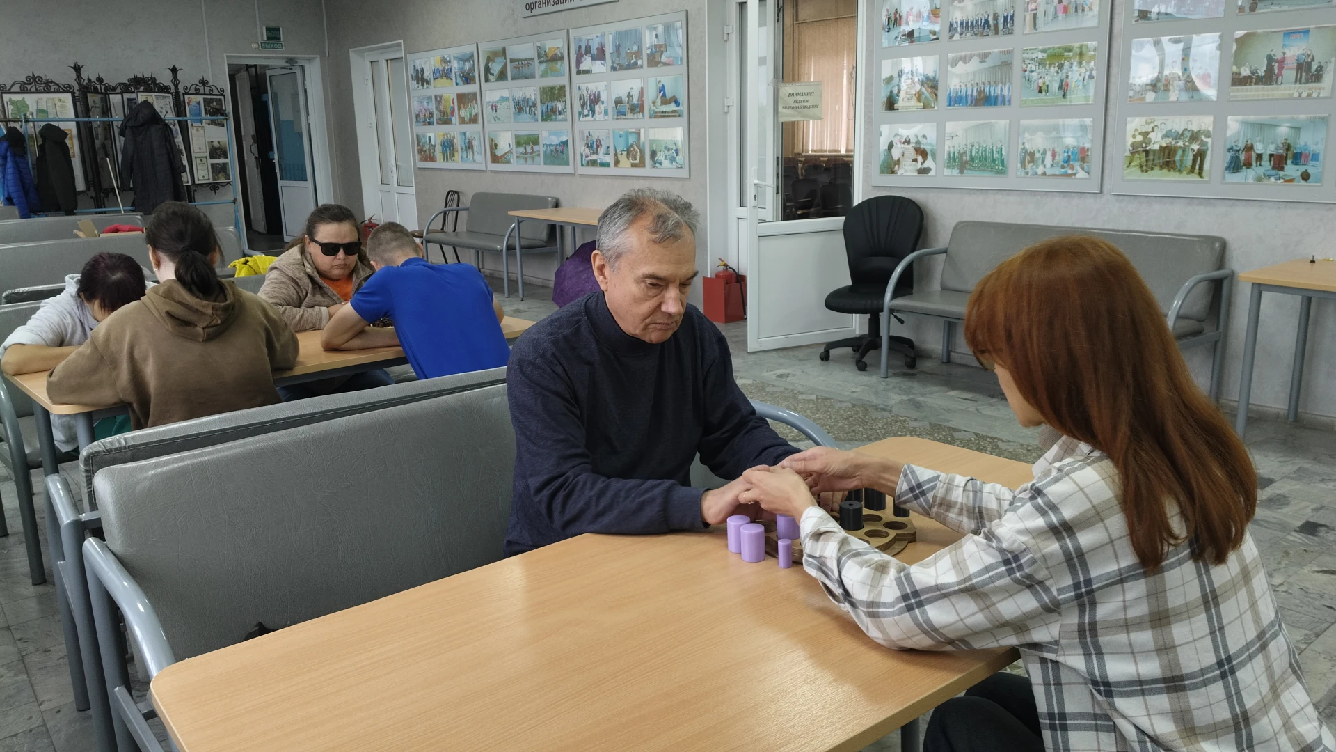 Тренировка накануне регионального турнира по адаптированным настольным играм