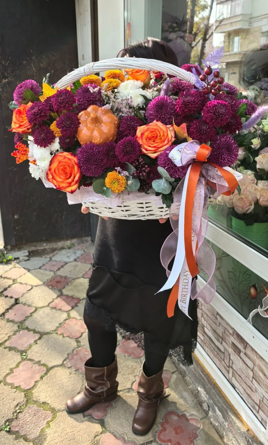 ☑️⚜️Восхитительная корзина на заказ 💜🧡