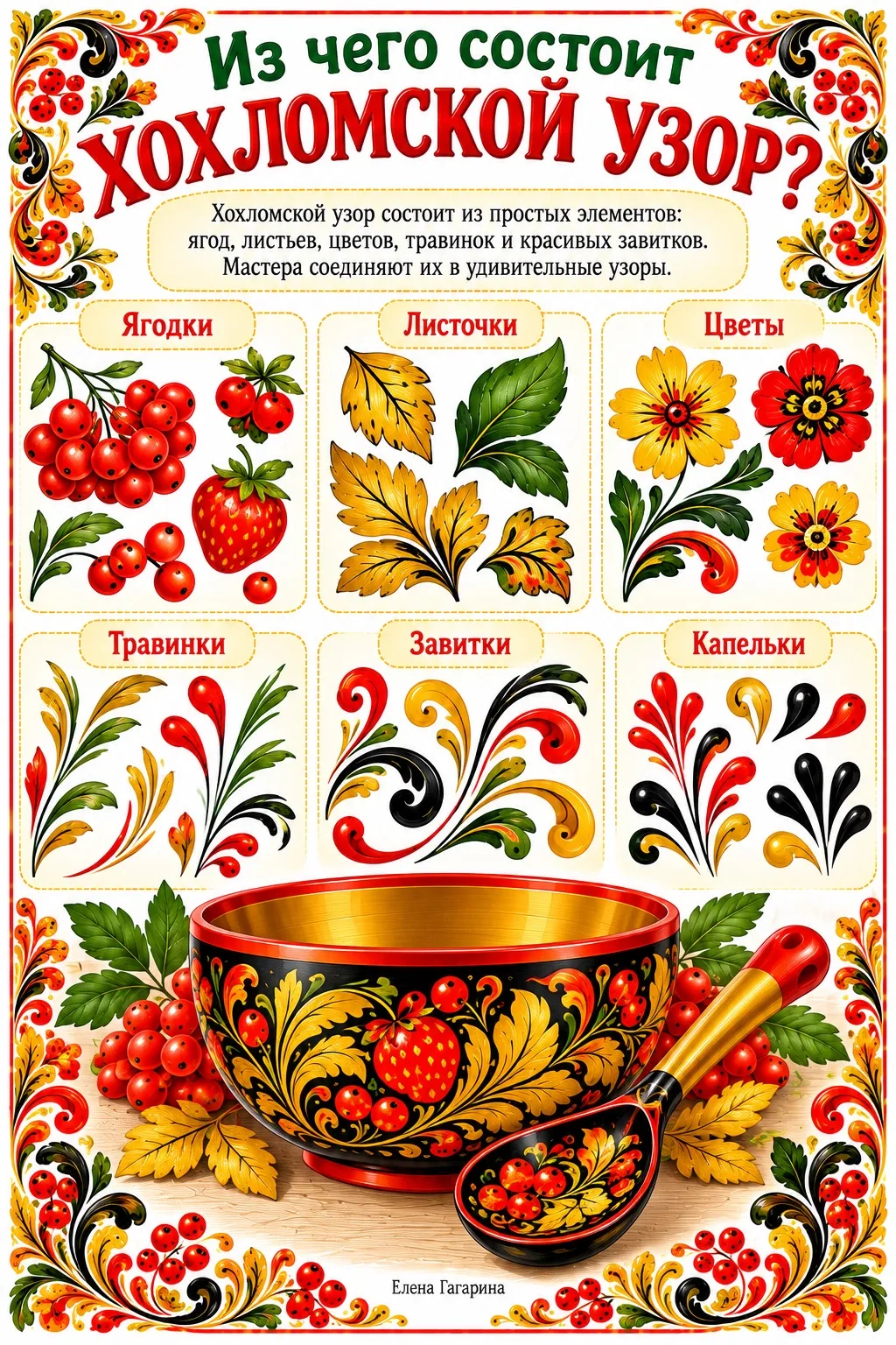 Волшебный мир золотой хохломы! ✨