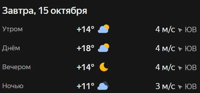 Прогноз погоды☀️