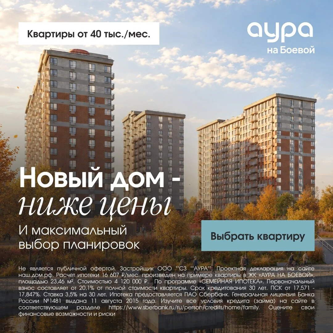 Старт продаж 2-го дома в ЖК «Аура на Боевой» в Астрахани