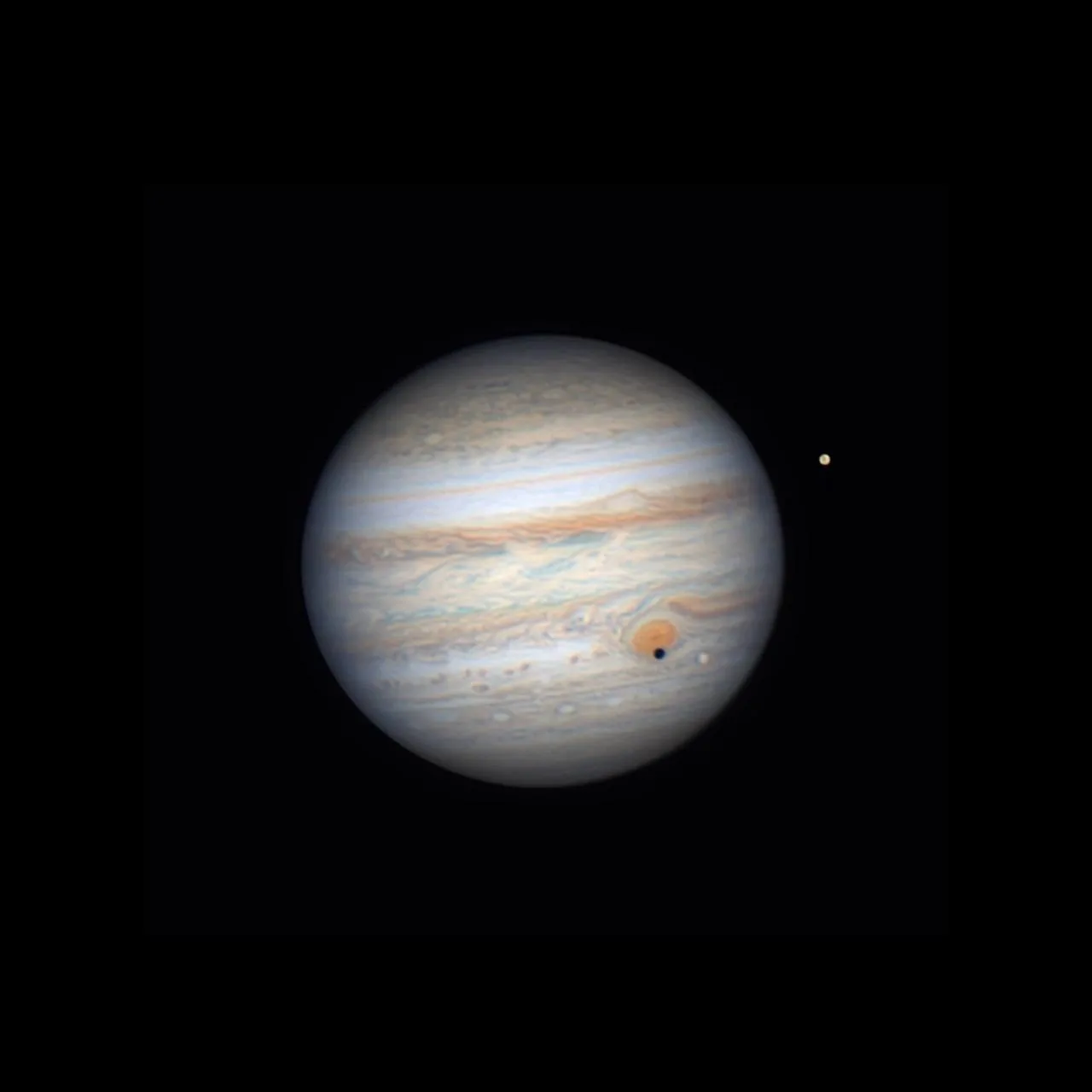 🔭 Юпитер с Ио на любительском снимке blueastrophotography!
