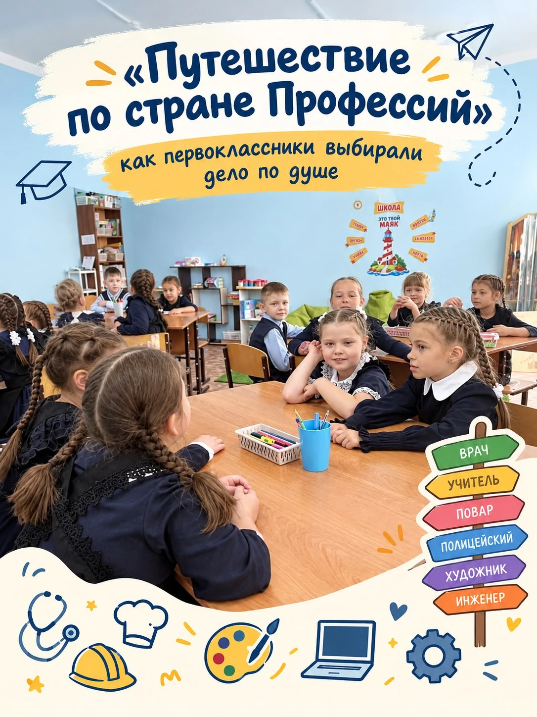 🌟 «Путешествие по стране Профессий»: как первоклассники выбирали дело по душе