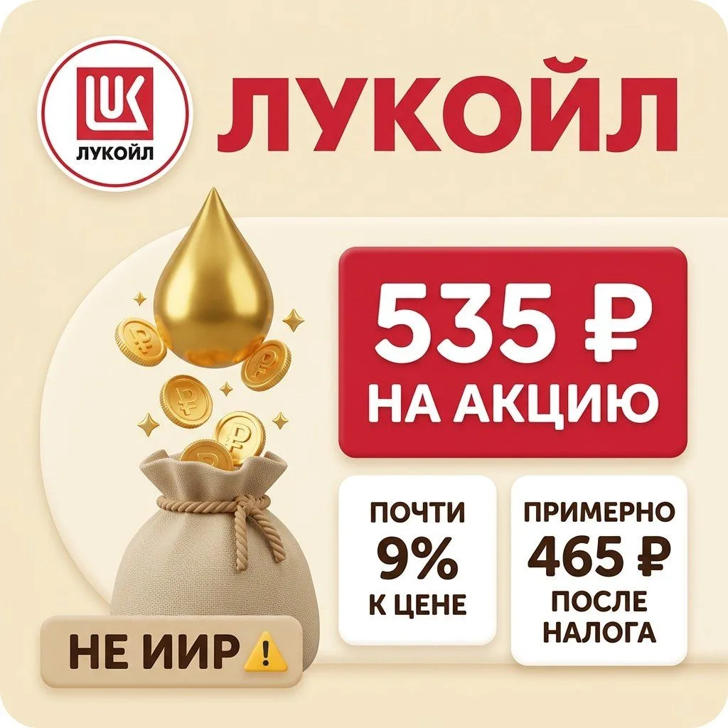 🛢 Лукойл: рекомендованы дивиденды 535₽