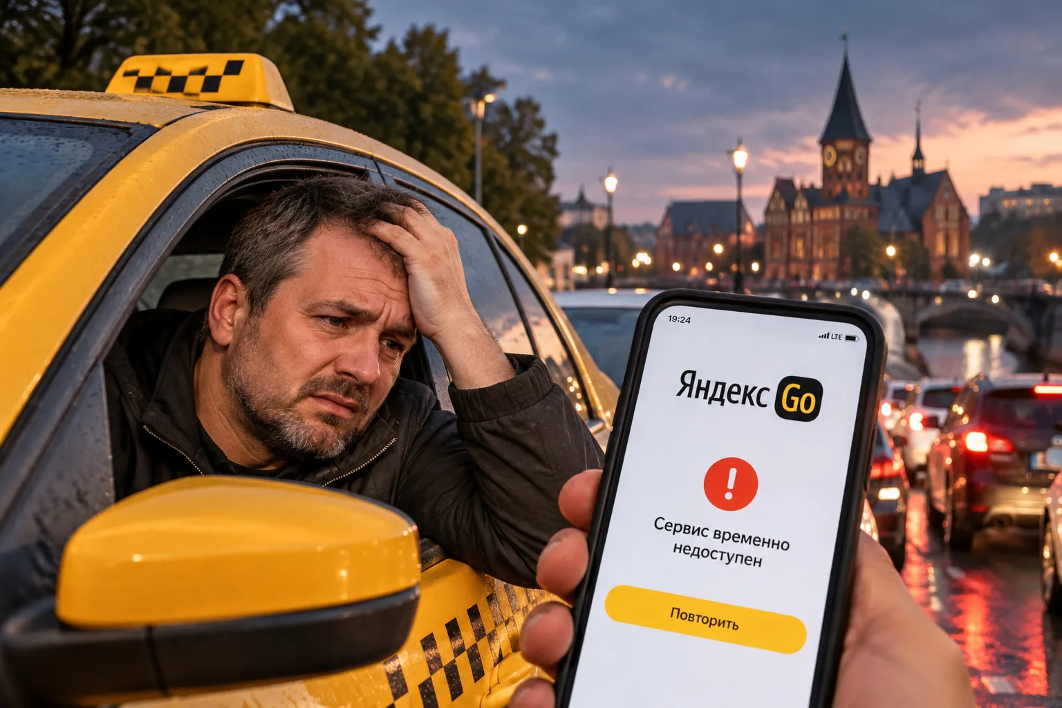 🚕 «Работать невозможно»: калининградские таксисты жалуются на сбои в «Яндекс Go»