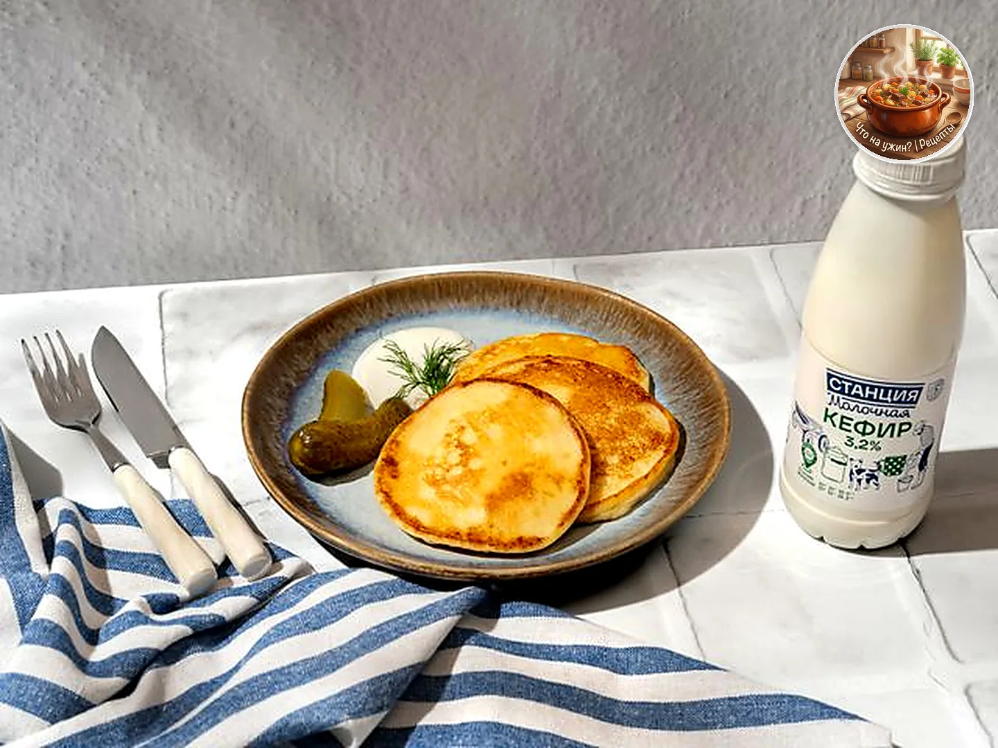 🍲 Картофельные оладьи на кефире