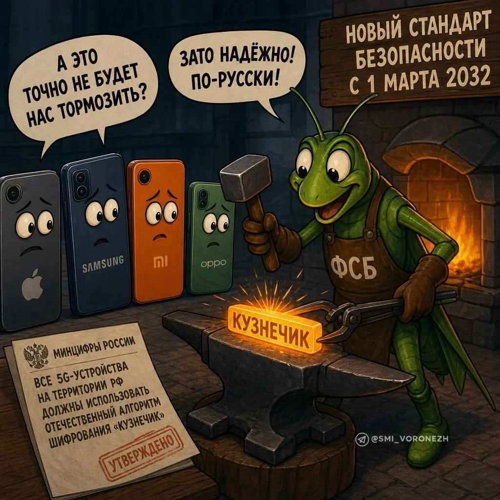 С 1 марта 2032 года все смартфоны с поддержкой 5G, которые продаются в России, должны б...