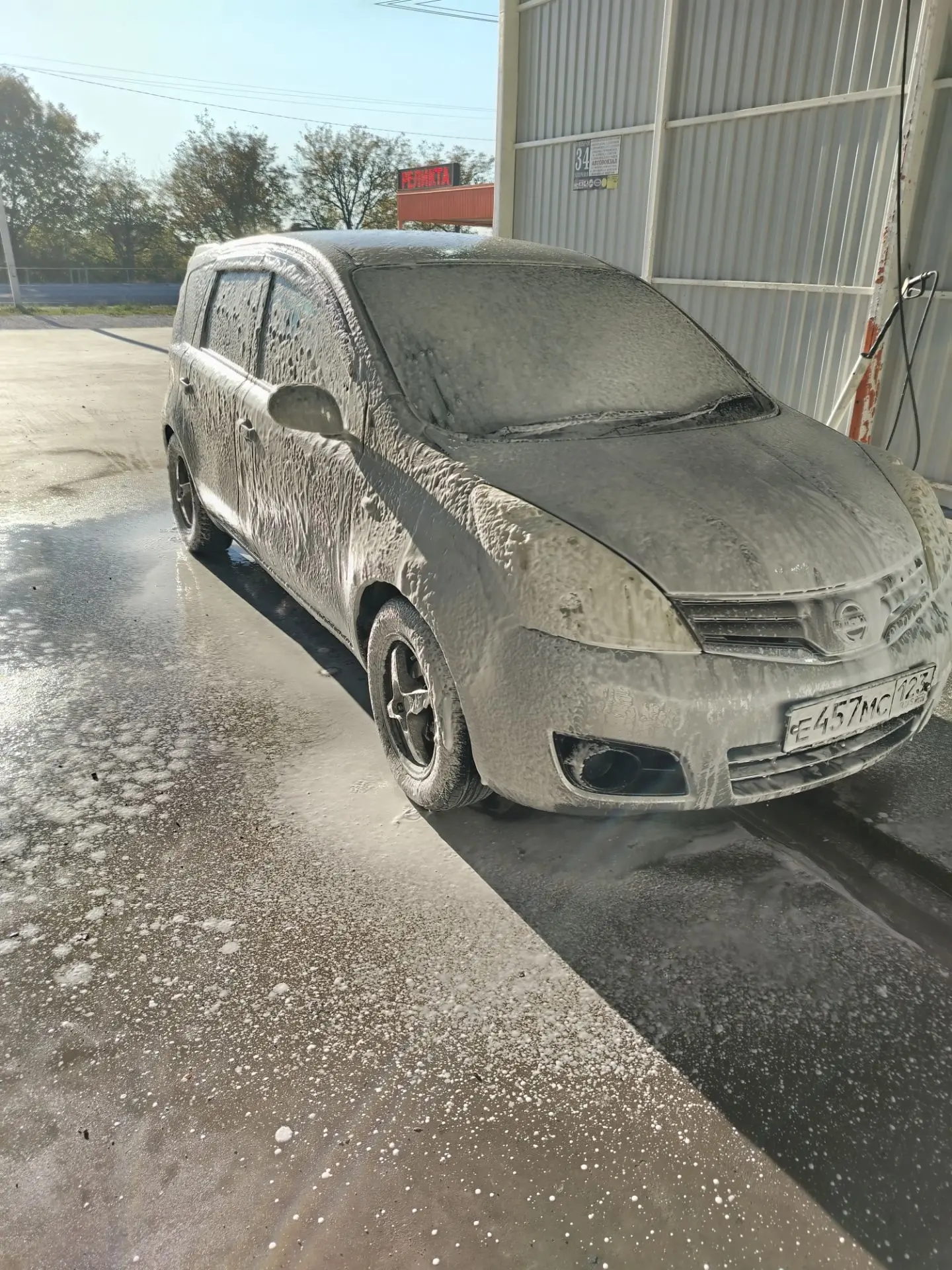 Потом по пути заехали машину помыть🚘