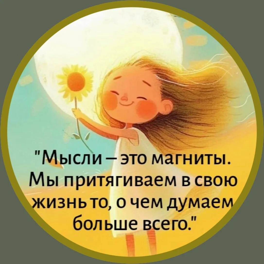 Мысли  это магниты 🧲