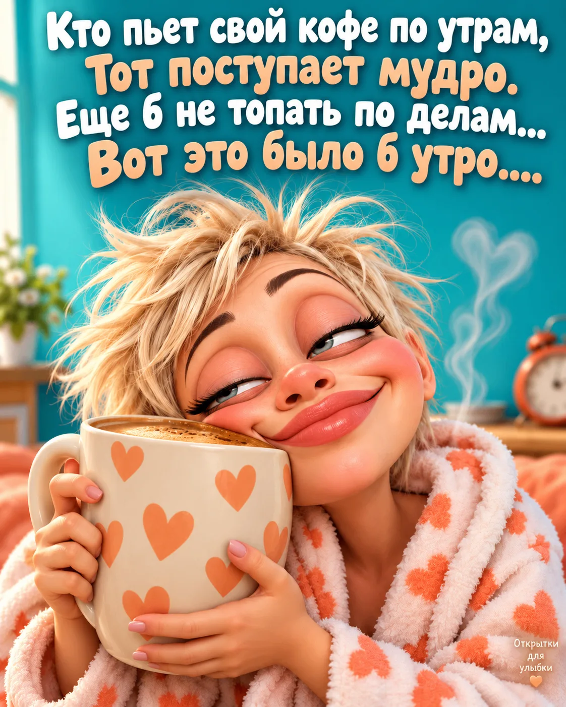 ☕ До первой чашки кофе я не злая. Я просто временно не поддерживаю человеческое общение!