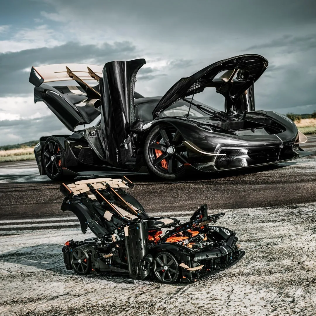 ⚡️ Lego построили самый быстрый спорткар из кубиков - полноразмерная копия Koenigsegg S...