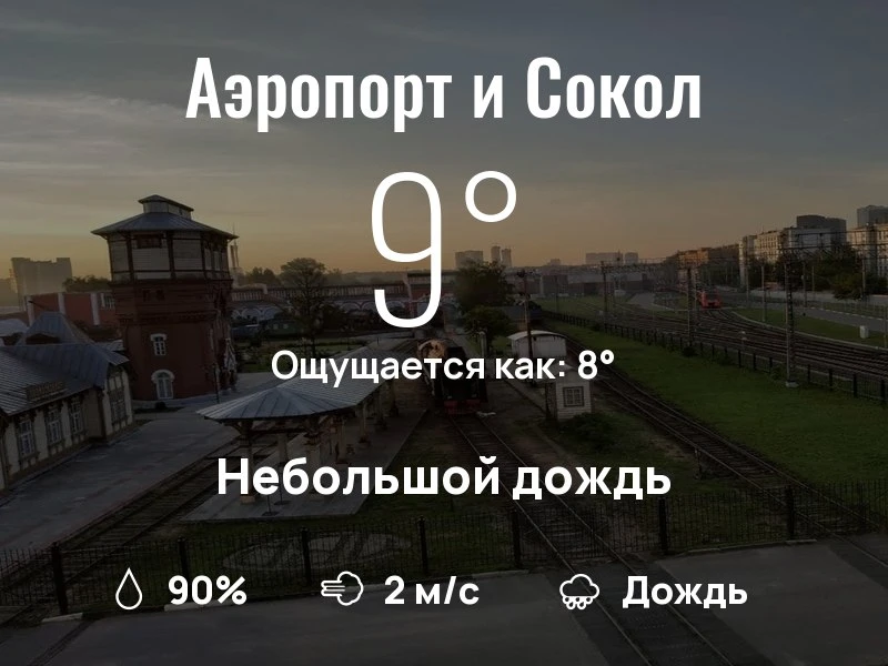 Что с погодой в Аэропорте и Соколе?