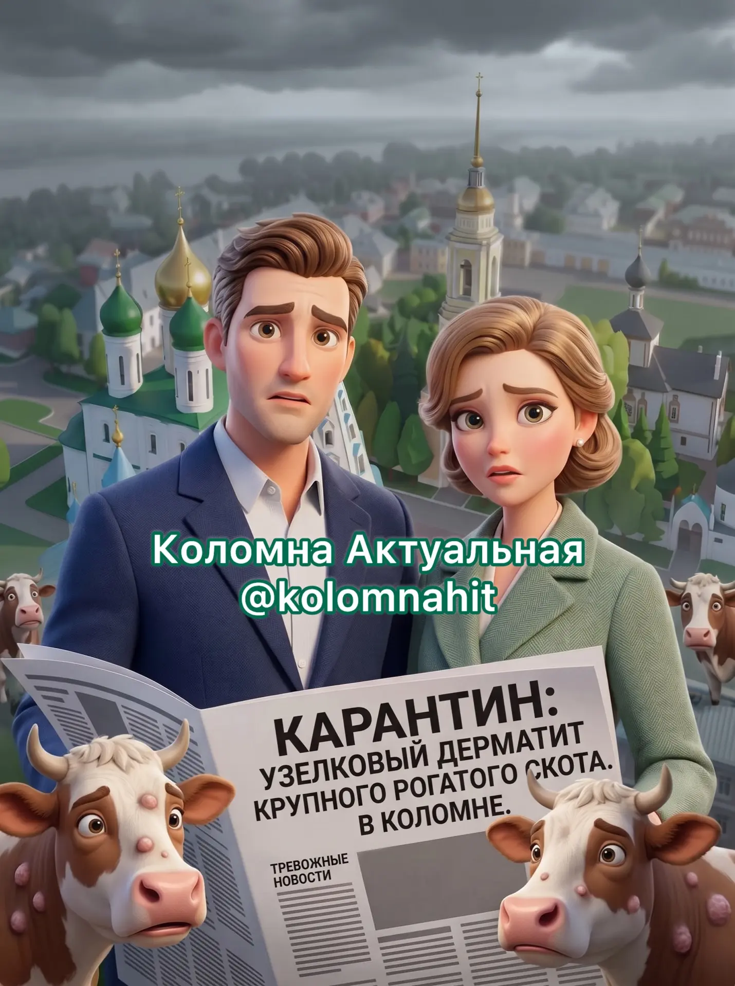 ⚡️⚡️⚡️🐄🐮В г.о. Коломна объявили карантин из-за узелкового дерматита крупного рогатого...