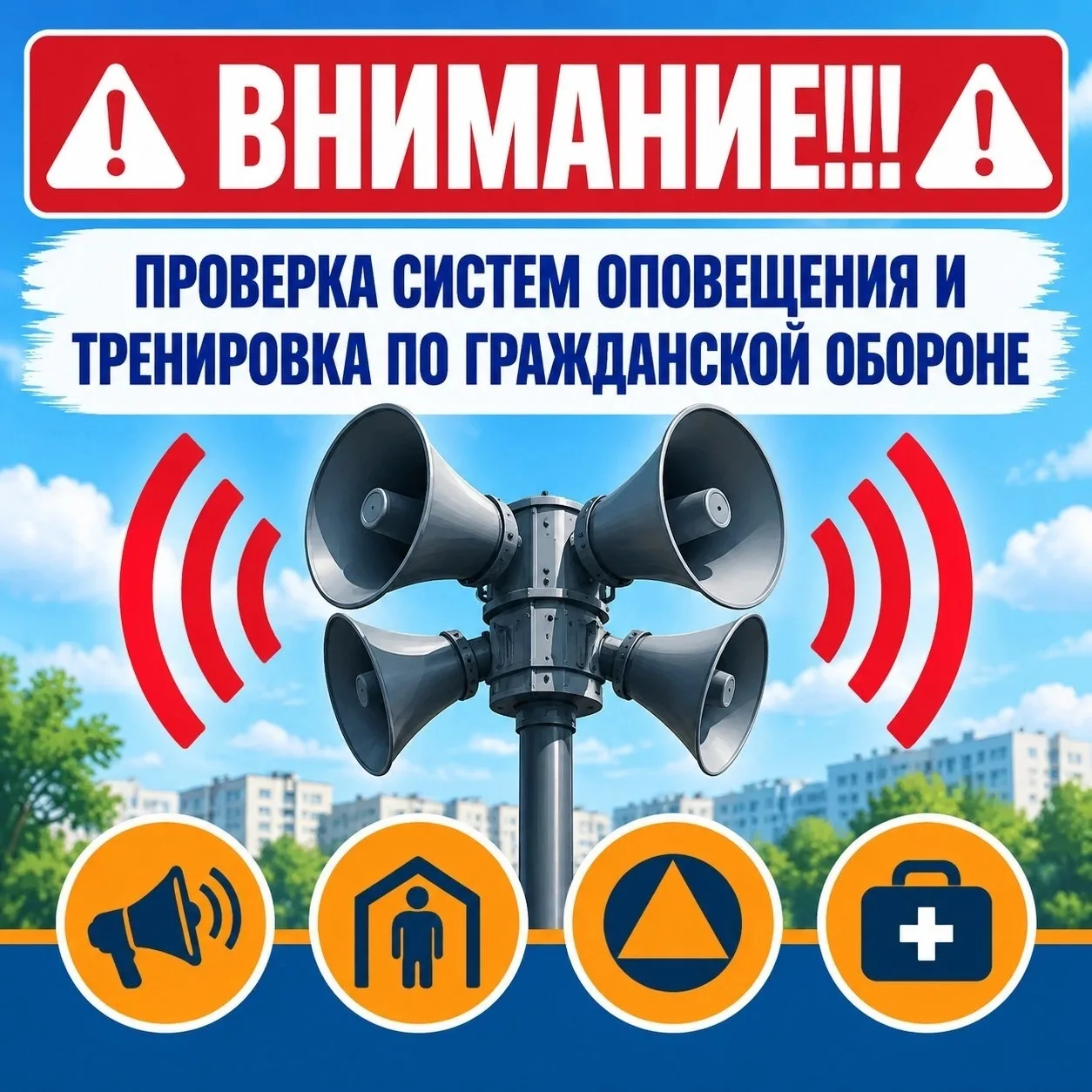 ⚠️ Внимание: плановая проверка систем оповещения!