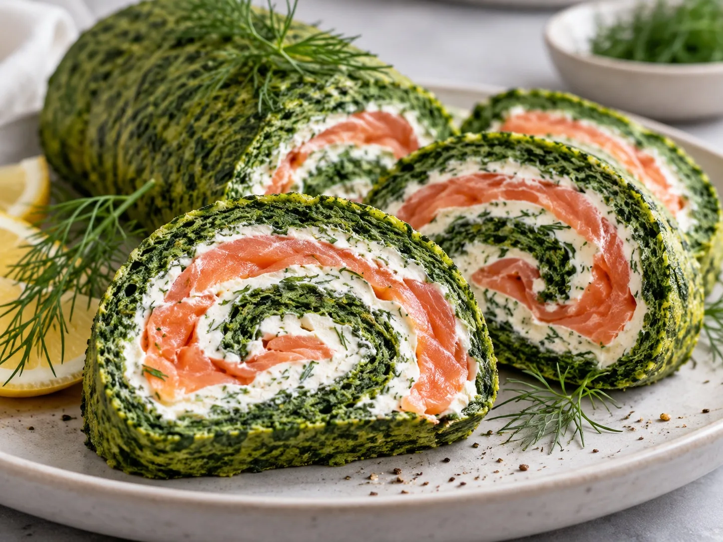 💚 ШПИНАТНЫЙ РУЛЕТ С НЕЖНОЙ СЛИВОЧНОЙ НАЧИНКОЙ 🌿