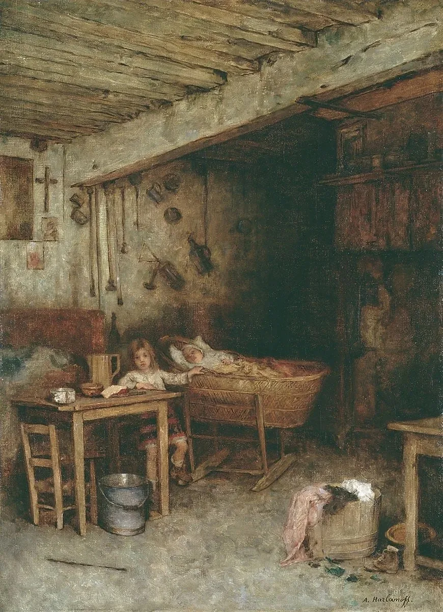 "У колыбели сестры"