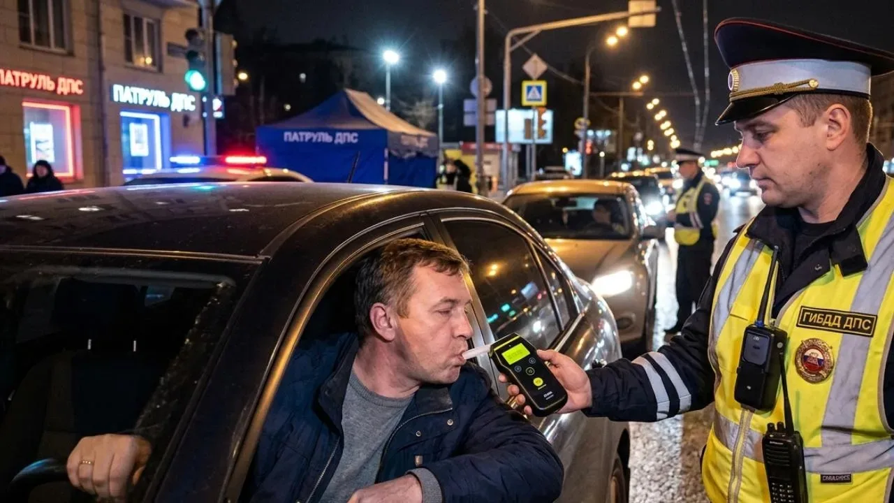 По всей России пройдут массовые проверки водителей на алкоголь. Рейды организуют в Киро...