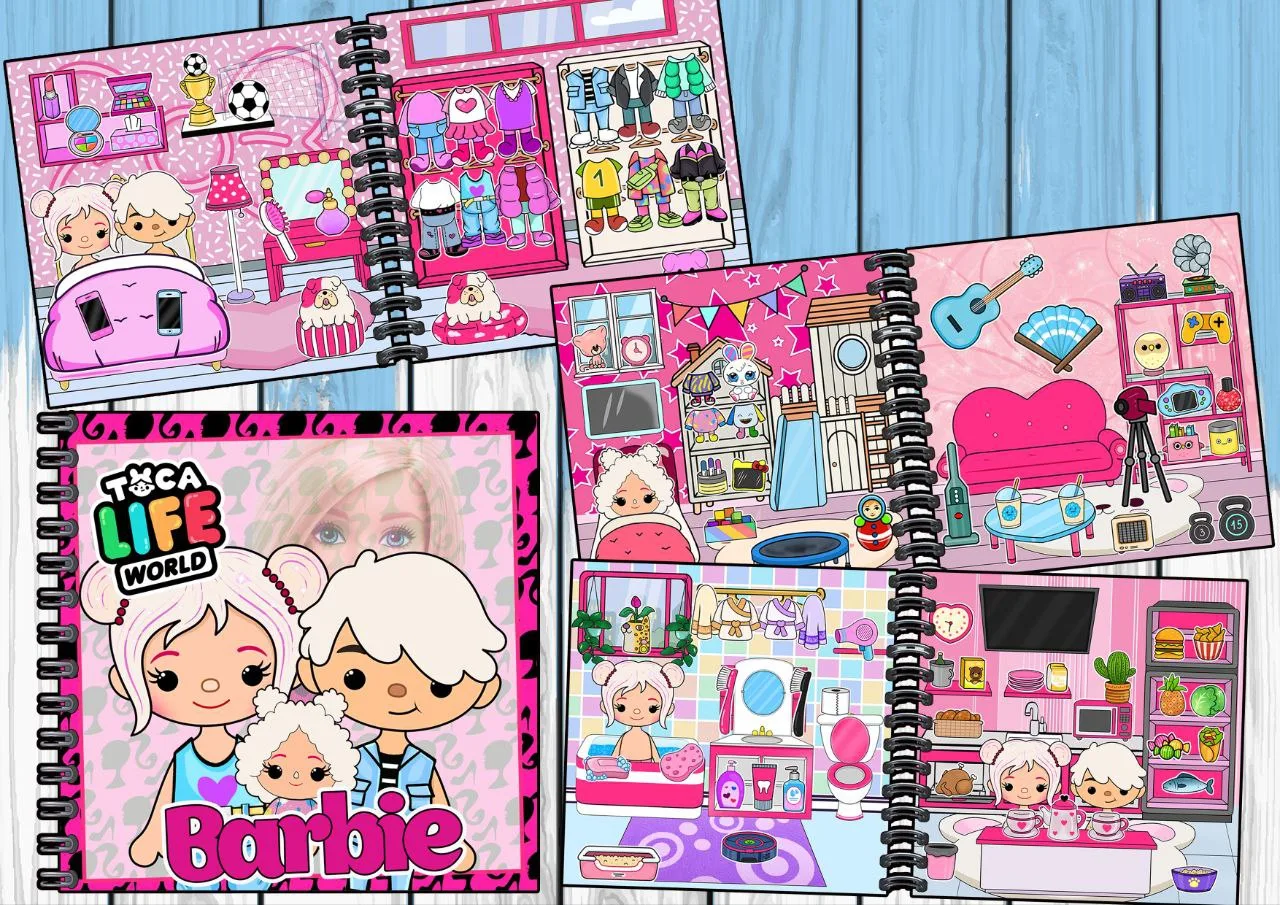 Альбом на липучках BARBIE