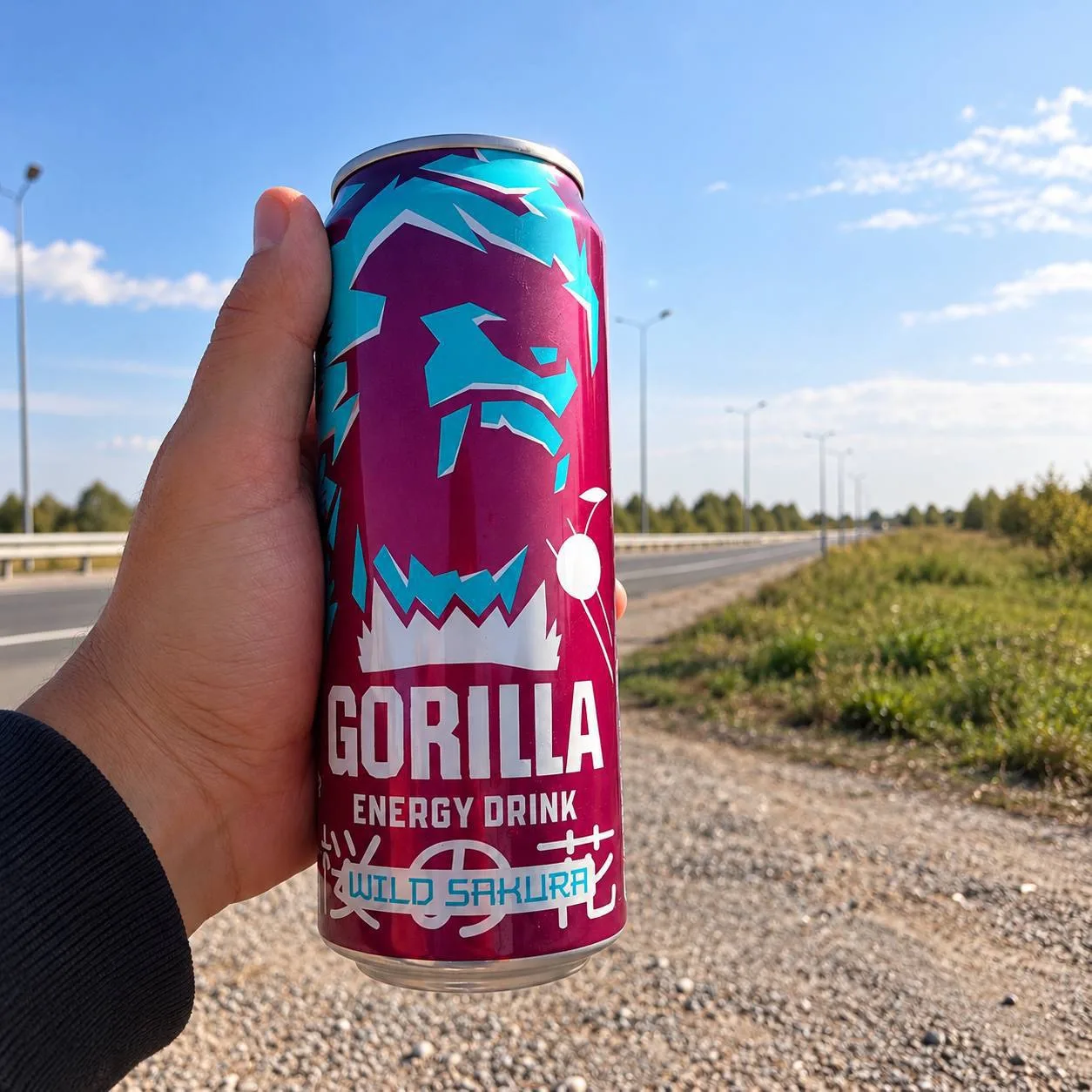 🌸 Энергетик Gorilla со вкусом дикой сакуры скоро завезут в магазины Москвы.