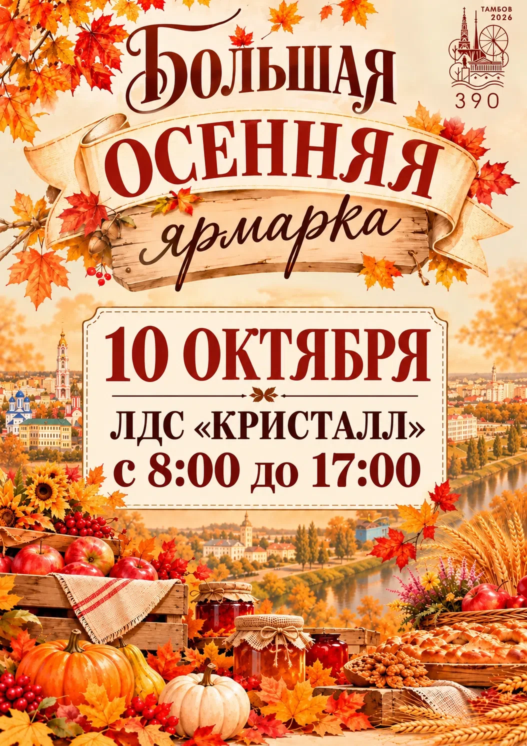 Уже завтра в Тамбове пройдёт Большая осенняя ярмарка