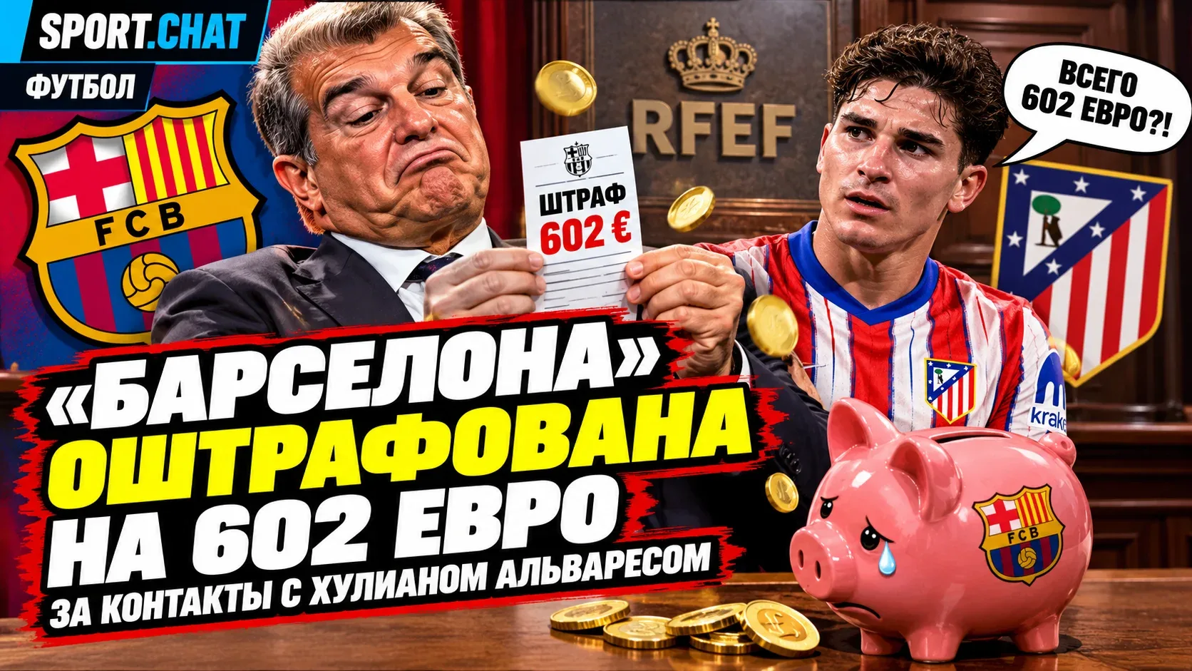 «Барселону» оштрафовали на 602 евро за незаконные контакты с Хулианом Альваресом