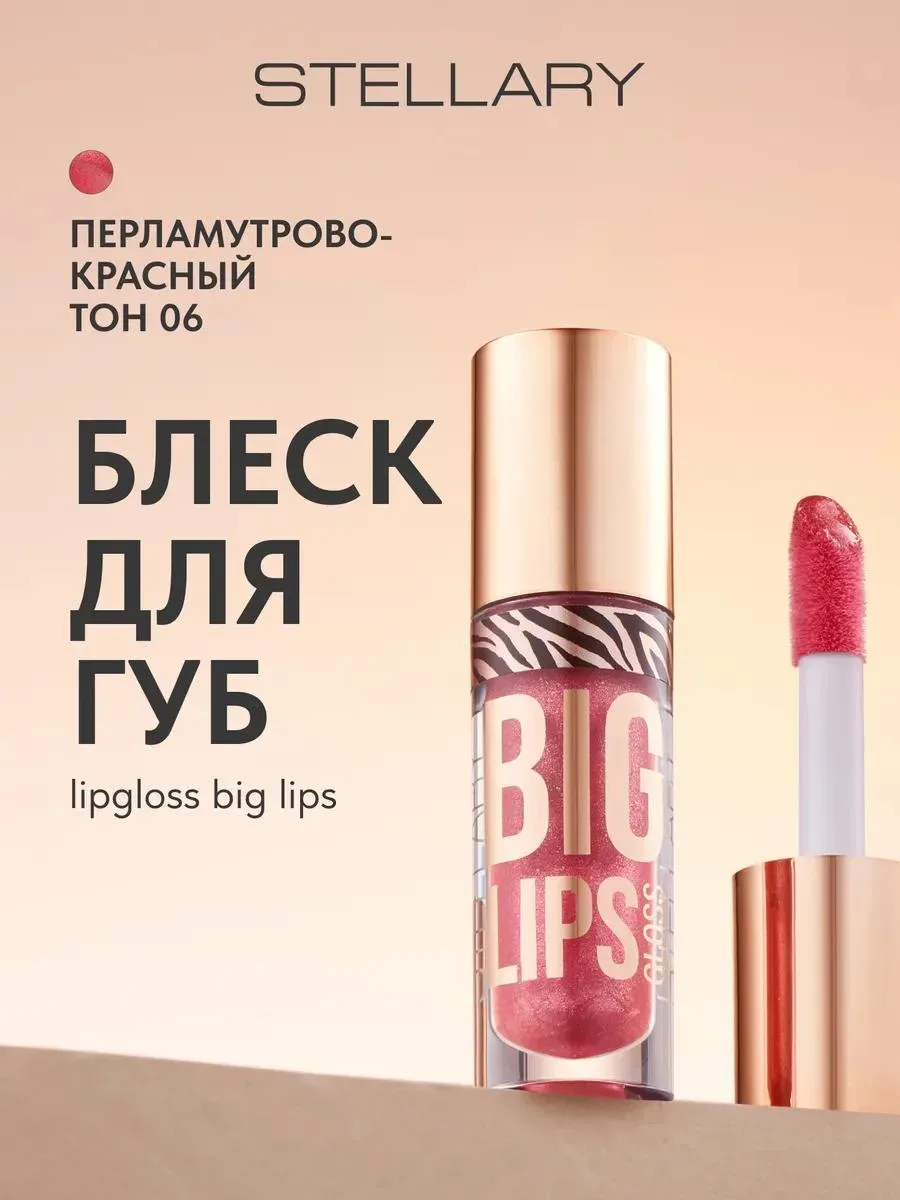 🔥 Блеск для губ Lipgloss Big Lips тон 06 Hot chick, 4мл
