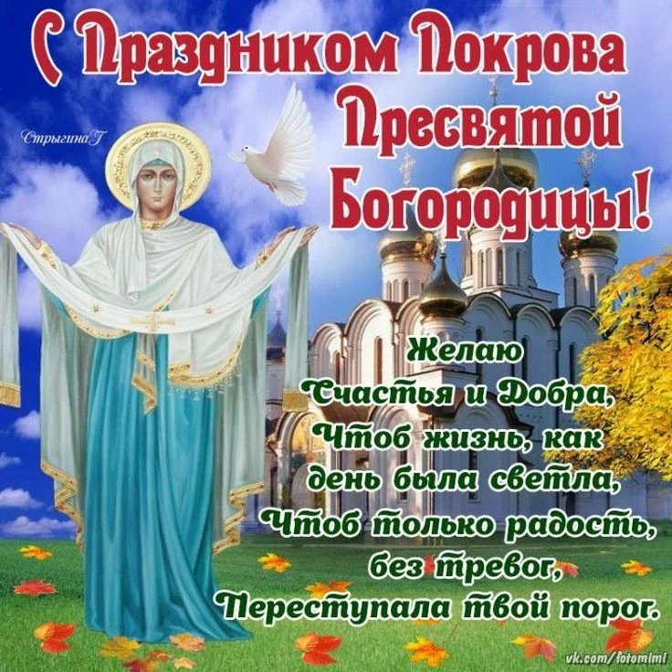 Добрейшего утра друзья. С праздником православные Покрова пресвятой Богородицы. Мира в ...