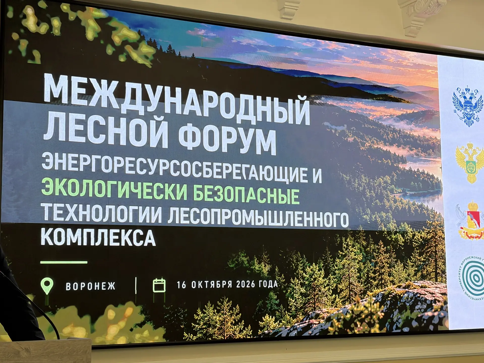 ⚡️ Сегодня в ВГЛТУ проходит Международный лесной форум «Энергоресурсосберегающие и экол...