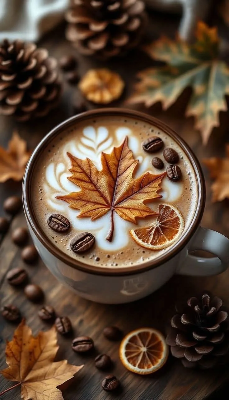 Подборка картинок для красоты, уюта и телефона 🍁☕️🫖🧣