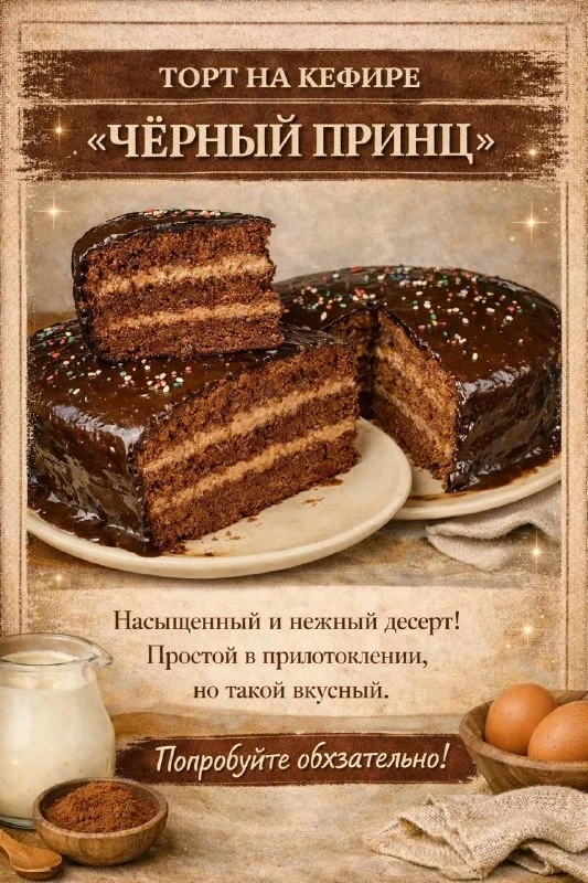 ЭТО ТОТ САМЫЙ ТОРТ ИЗ ДЕТСТВА! ВЛАЖНЫЙ ШОКОЛАДНЫЙ БИСКВИТ И НЕЖНЫЙ СМЕТАННЫЙ КРЕМ — ПРО...